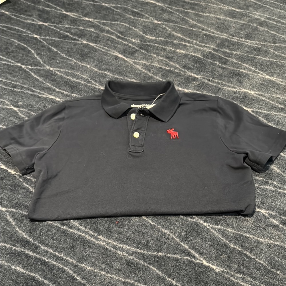 Navy Abercrombie Polo Shirt with Red Logo 13/14